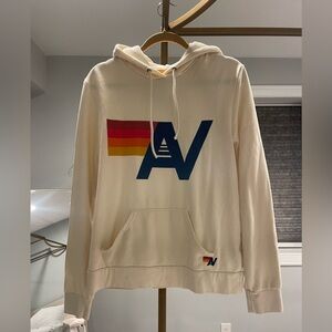 aviator nation cream hoodie